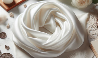 Esarfa de mătase naturală albă: eleganță și rafinament în orice ocazie