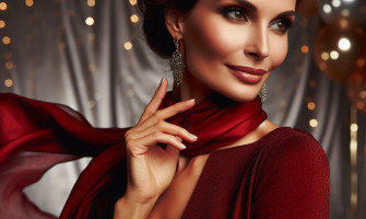 Accent de stil: Cea mai bună eșarfă pentru rochia ta roșie
