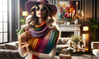 Fulare croșetate pentru un look stylish și călduros