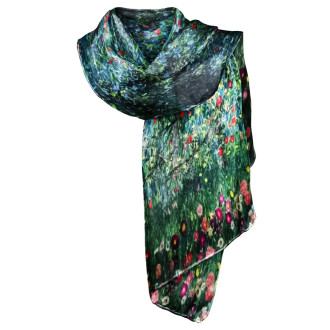 Esarfa Eleganta, "Garden Whisper & Embrace of Nature" - 180 X 70 cm