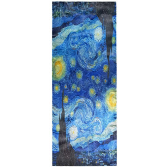 Eșarfă de Damă Duală: Povestea Modernă și Naturii, în Mătase Pură, 180 x 70 cm