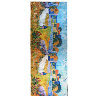 Eșarfă Damă "Călătorie prin Natură" - Dublă Față din Mătase, 180 x 70 cm