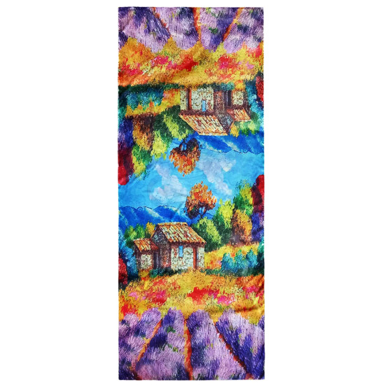 Esarfa-Elegantă-Două-Fețe-Florală