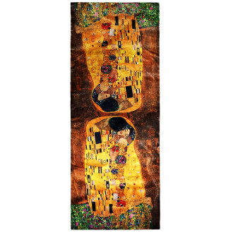Esarfa Mătase,  Două Fețe  "Lost in Geometry", 180 X 70 cm