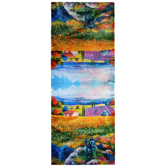 Esarfă Dama, Dubla Fata, "Perfect Style Floral" - Matase, 180x70 cm