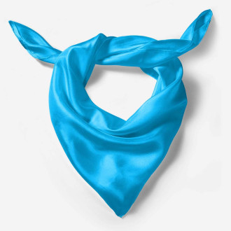 Eșarfă Bleu pentru Copii, Satin Mătăsos, Băieți, Fete - "Azure Whisper"