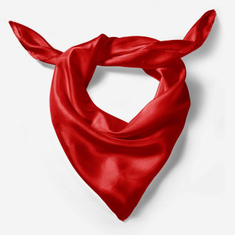 Eșarfă Roșie, Copii, Satin Mătăsos, Baieți, Fete - "Joyful Rouge"