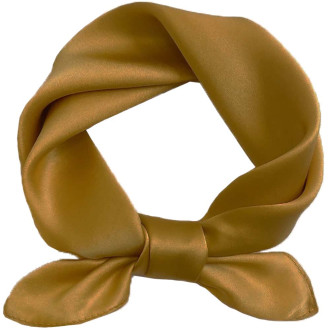 Eșarfă de Mătase Galben Auriu, "Golden Whisper"
