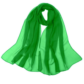 Eșarfă de Voal Verde Lime, "Nature’s Soft Embrace"