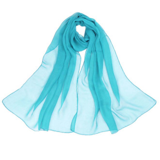 Eșarfă Voal Bleu, Fină și Elegantă, "Ocean Touch"