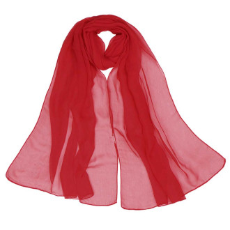 Eșarfă Voal Roșu Vișiniu, Dama, "Crimson Elegance" 