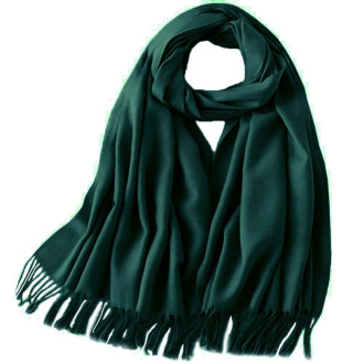 Esarfa Verde din Casmir, 190x70 cm 