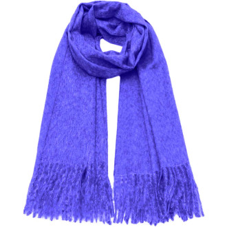 Eșarfa Groasă, Fular tip Cașmir Albastru Azur Regal