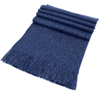 Eșarfă Groasă, Fular Bleumarin tip Cașmir 