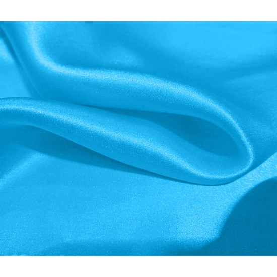 Eșarfă Eleganta, Albastru Cyan, 70x70 cm