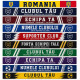 Eșarfe sportive personalizate cu logo, culori de echipă și imprimeu integral